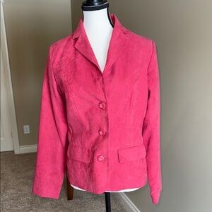 Pink Structured Blazer from Northern Reflections with Notched Lapels Size S